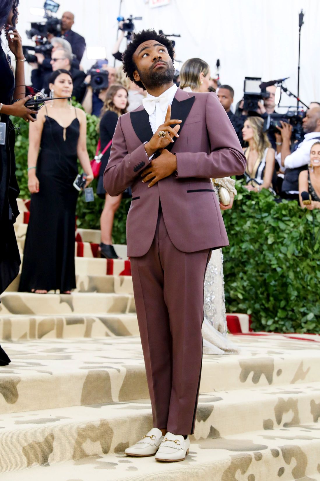 Donald Glover  in Gucci (Benjamin Lozovsky/BFA/REX/Shutterstock)